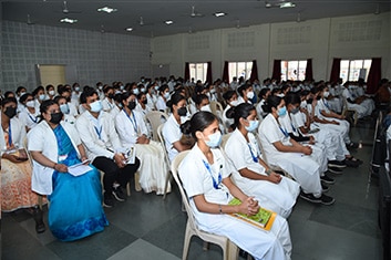 Nursing students attending the seminar