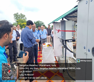Aerial view of Solar panels at HIMS