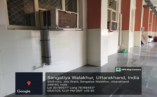 Condensed AC water reuse at SRHU